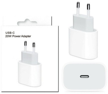 Блок питания зарядного устройства USB-C 20 Вт + кабель-кабель для iPhone 11 12 13 14 Pro Max