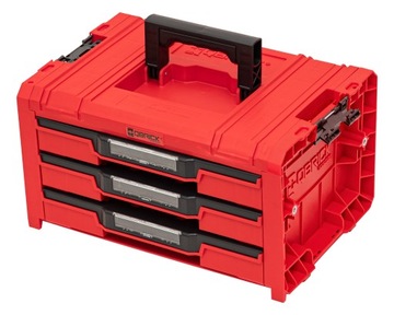 Mobilne skrzynie narzędziowe Qbrick System PRO RED WORKSHOP DRAWER SET 3