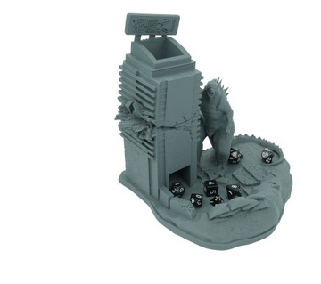 Башня для игральных костей Злой Годзилла - Башня для игральных костей Темно-серый