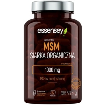 Essensey MSM Siarka organiczna 500mg 90 kaps.