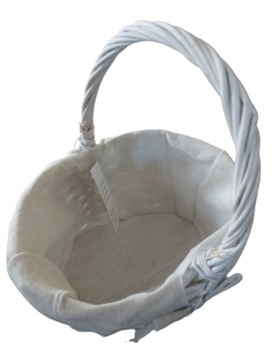 Белая пасхальная корзина