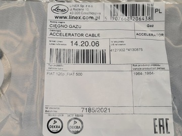 Linka gazu Fiat 126p 14.20.06
