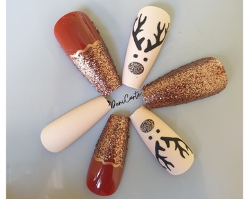 ИСКУССТВЕННЫЕ НОГТИ, РОЖДЕСТВЕНСКИЕ ЗИМНИЕ ТИПЫ, 24 ШТ.