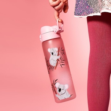 Бутылка для воды розовая детская бутылочка для воды для девочек Koala Bear ION8 0,5 л