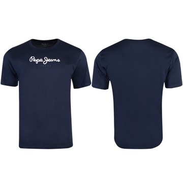 PEPE JEANS KOSZULKA MĘSKA T-SHIRT EGGO N FUTURE GRANATOWA r.L