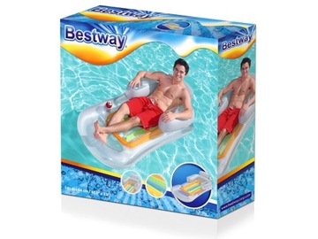 43028 МАТРАС СО СПИНКОЙ, СТУЛ BESTWAY, ЦВЕТА, ВОДЯНОЙ ДУХ