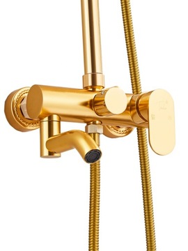 Насадка для тропического душа, 1,5 м, смеситель CE золотого цвета