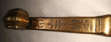 Kalamamarz podrozny inkwell mosiadz brass XVIII w
