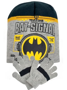Czapka dziecięca+ rękawiczki Batman 54