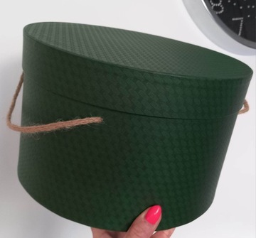 DUŻE Pudełko FLOWER BOX Rattan Ozdobne Prezent M