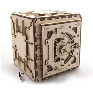 Ugears Sejf Mechaniczny Drewniany model 3D
