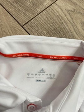 ФУТБОЛКА ПОЛО ADIDAS ROLAND GARROS БЕЛАЯ ТЕННИС S