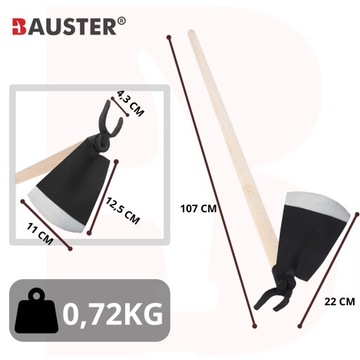 Мотыга трапециевидная крашеная с когтями, стержень.115