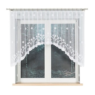 Firanka gotowa żakardowa FLORENTYNA 120x330cm biały