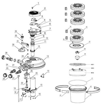 Duży FILTR Ciśnieniowy Do Oczka Staw z Lampą UV-C 11W do 12000L SELF-CLEAN