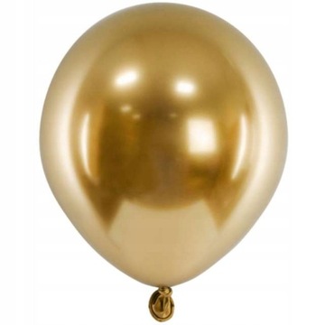 BALONY glossy CHROM złote METALIK impreza do girland KOMUNIA ślub 5cali x50