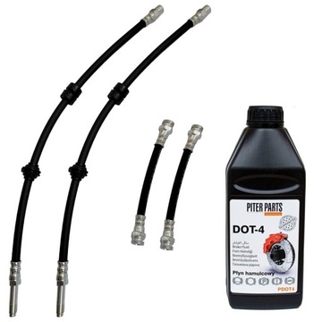 Przewody hamulcowe elastyczne VW Golf 3 III bębny 1H1 1E7 1H5 OEM PL