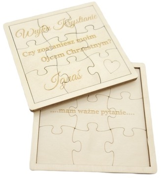 PROŚBA WUJKU CZY ZOSTANIESZ MOIM CHRZESTNYM PUZZLE