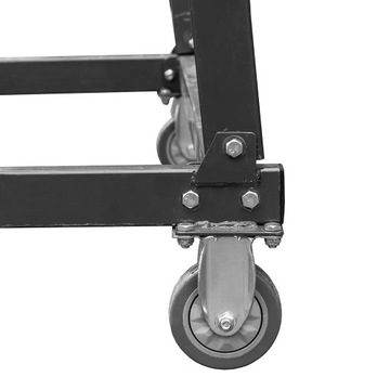 Передвижная складская лестница PODEST с 8-ступенчатой ​​площадкой, 204 см Мега-М