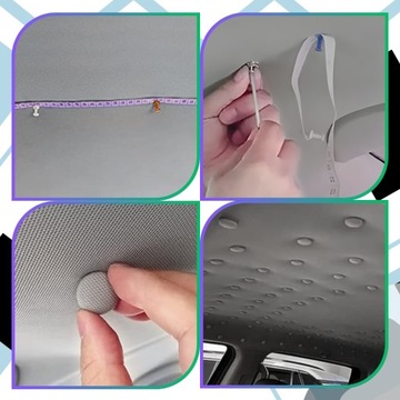 Zestaw Naprawczy Do Podsufitki Samochodowej 100szt Nity Pinezki Śrubokręt