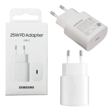 ŁADOWARKA SAMSUNG 25W SZYBKA SUPER FAST KOSTKA ADAPTER ORYGINALNA USB TYP C