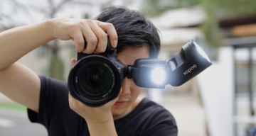 Вспышка 76Ws + дополнительный свет Godox V1 Pro для Sony NAVIGATOR X
