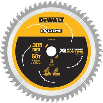 DT99575 DEWALT TARCZA DO DREWNA LAMINATU 305MM 60Z