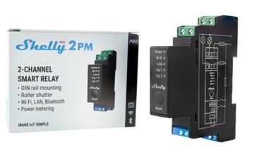 Измерение мощности Shelly Pro 2PM на DIN-рейке WIFI/LAN