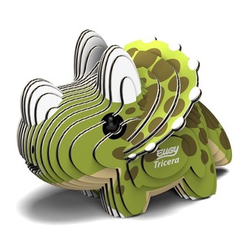 Dinozaur Tricera Eugy. Eko Układanka Puzzle 3D