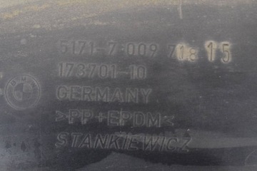 BMW 6 CABRIO E64 M ZADNÍ PRAVÝ VNITŘNÍ BLATNÍK 7009718 5.0 BENZÍN 373KW