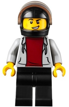 K2*LEGO FIGURKA KASKADER MOTOCYKLISTA KASK NOWE