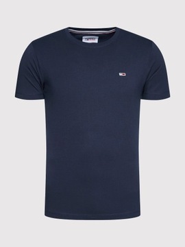 TOMMY JEANS HILFIGER GRANATOWY T-SHIRT BASIC