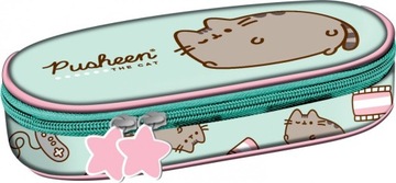 MAJEWSKI PIÓRNIK SASZETKA USZTYWNIONA Z WEWNĘTRZNĄ KLAPKĄ PUSHEEN MINT