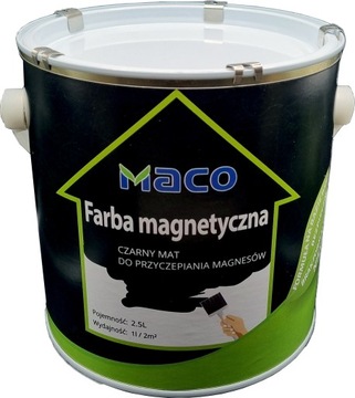 Farba (ferro) magnetyczna 2,5l do magnesów ścienna czarna