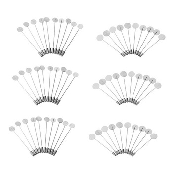 60 sztuk Leere Basis DIY Kleber Am Kragen Pin Stick LLWL