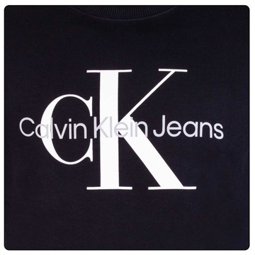 Bluza Calvin Klein r. L CORE MONOGRAM CREWNE CZARNA L