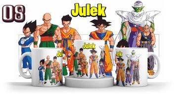 КРУЖКА DRAGON BALL SON GOKU VEGETA + ИМЯ + КАРТОН