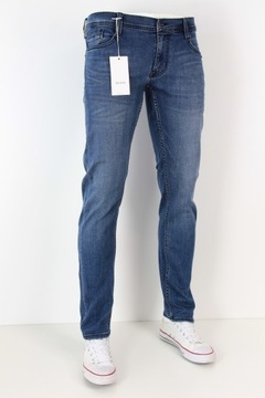 MUSTANG OREGON TAPERED SLIM SPODNIE JEANS _ W32 L34