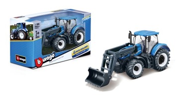 BURAGO 1:43 TRAKTOR Z ŁYŻKĄ BBURAGO NEW HOLLAND