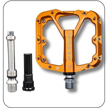 Pedały ROWEROWE Aluminiowe PLATFORMOWE x 3 łożyska maszynowe + PINY MOCNE