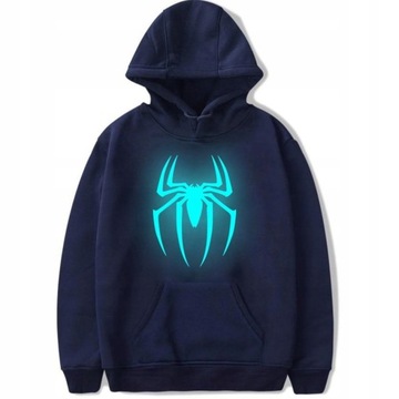 BLUZA SPIDERMAN ŚWIECĄCA W CIEMNOŚCI ROZMIARY