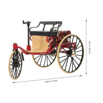 Антикварная модель автомобиля, велосипеда, металлический трехколесный кукольный домик