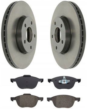 TARCZE + KLOCKI PRZÓD FOCUS MK2 MK3 C-MAX 278MM
