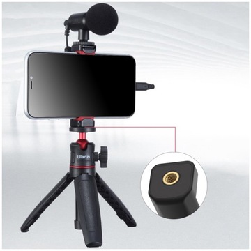 Держатель для смартфона на подставке для лампы микрофона