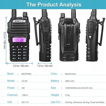 Baofeng UV-82 8W Новая полицейская спасательная служба
