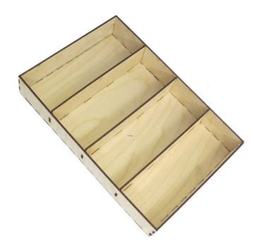 КОРОБКА-ОРГАНИЗАТОР НА 4 ОТДЕЛЕНИЯ 31,8x21,2x5,5см PE36