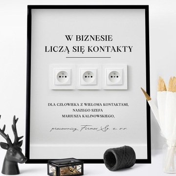Personalizowany plakat dla szefa KONTAKTY