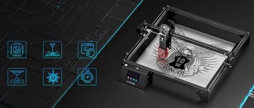 Новый станок для лазерной гравировки и резки LONGER 60W с роликом