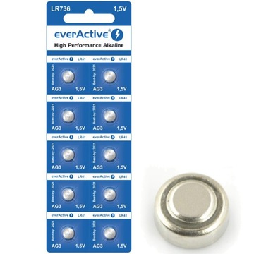10x EverActive bateria alkaliczna LR41 AG3/LR736