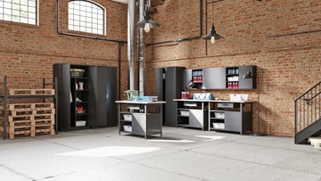 JAN NOWAK Szafa Metalowa Narzędziowa Warsztatowa SZYMON All Black Czarna